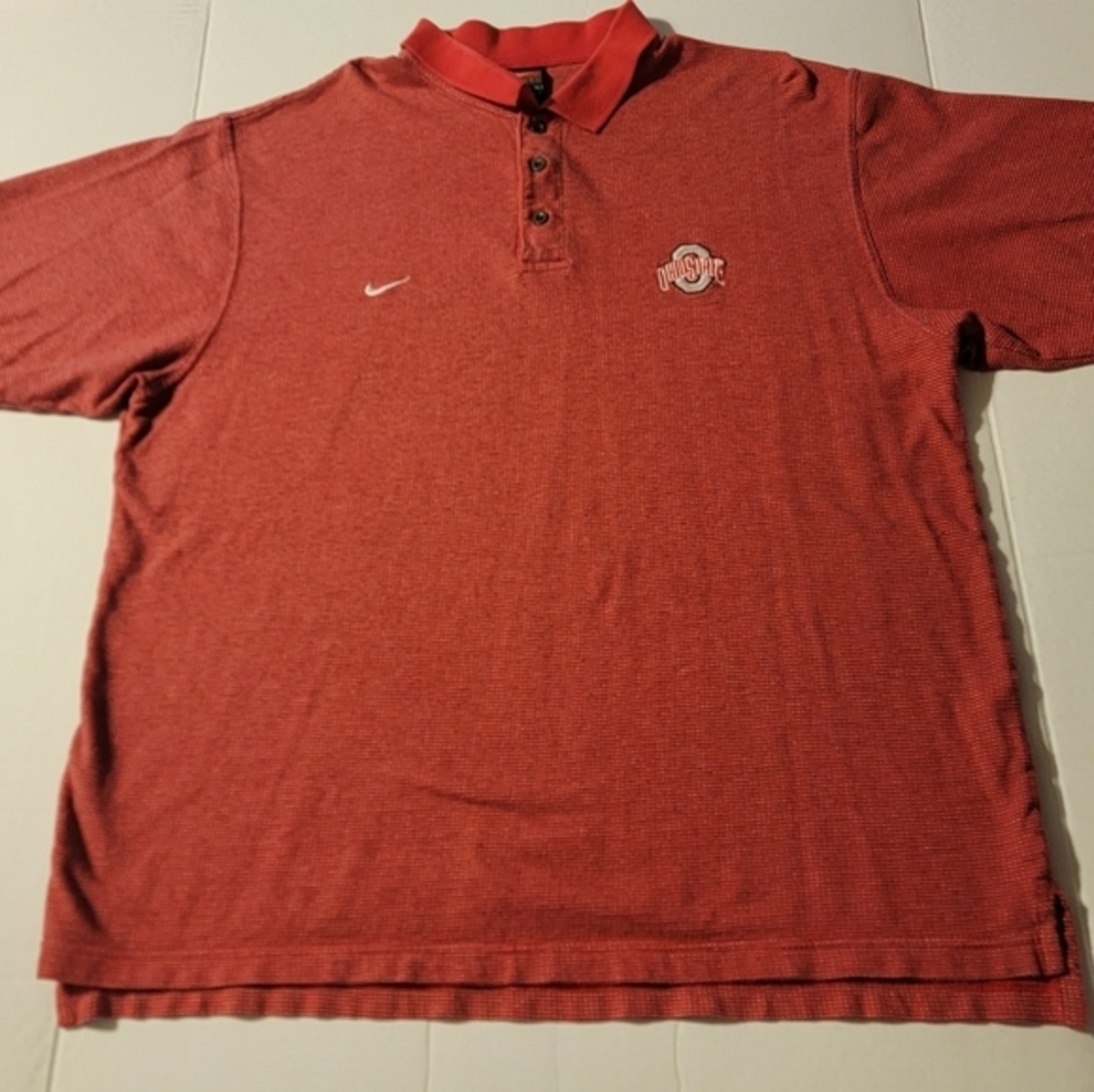 Vintage 90s Nike Ohio State Mens Polo XL Shirt